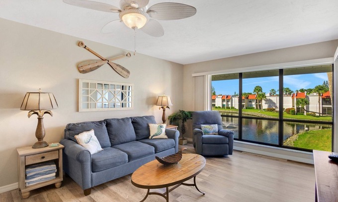 Bradenton Beach Condo | Beachfront Bliss with Ocean Views & Endless Amenities