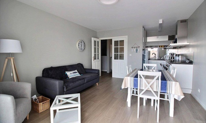 Hardelot-Plage Apartment | Beachside 2-Bedroom Apartment with Ocean View & Top Rating