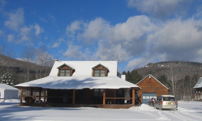 Wells Cabin | Adirondack Log Cabin Retreat: Oceanfront Bliss Awaits