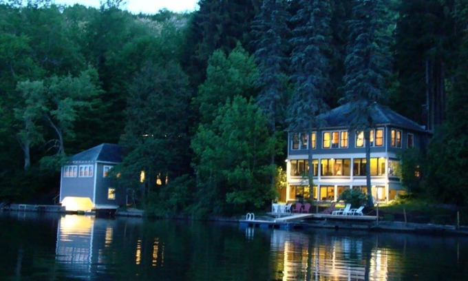 Oneonta House | Adirondack Waterfront Compound: Premier Lodge & Boathouse