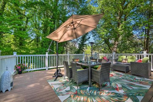 Chesapeake Beach House | Cozy Beach Cottage with Hot Tub and Tropical Bar Awaits