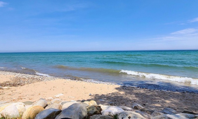 Cheboygan Cottage | Charming Cottage with Lake Huron Access Among Northern Trees