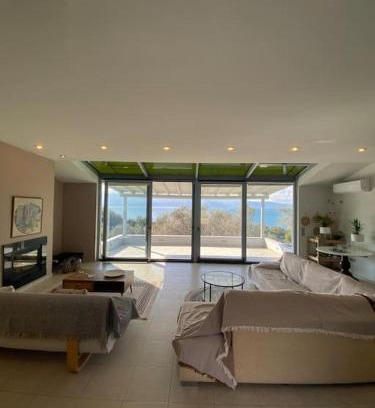 Mytilene Villa | Relax at Aegean Blue: Family-Friendly Oceanfront Retreat