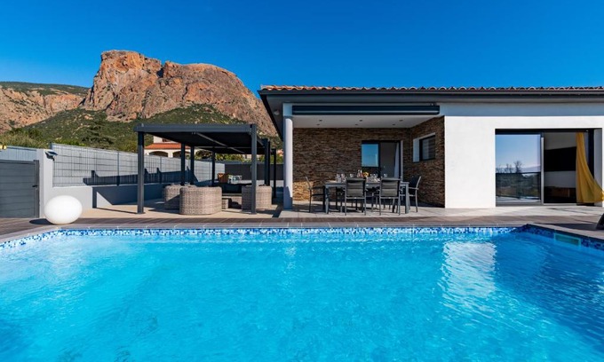 Afa House | Inviting Villa Near Ajaccio with Private Pool & Ocean Views