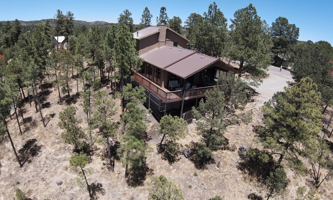 Ruidoso Cabin | Grand Sierra Blanca Mountain Views, Pool & Spa Retreat