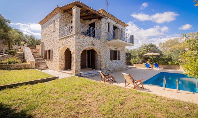 Akrotiri Villa | Discover Afrati Villa: 9.8 Rated with Private Pool & Spa