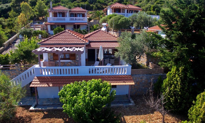 Steni Vala House | Discover Agnantea Villas with Pool and Ocean Views