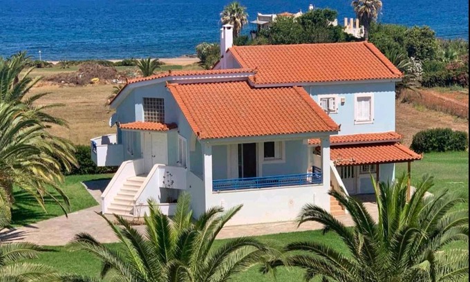 Agrilos Villa | Oceanfront Agrilis Home: Guest Rated 9.8/10 Experience