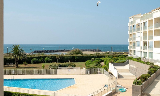 Cap d'Agde Apartment | Air-conditioned apt 4 pers sea view
