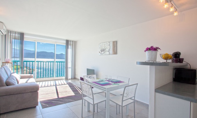 Patrimonio Apartment | Panoramic Studio with Oceanfront Pool and Beach Access