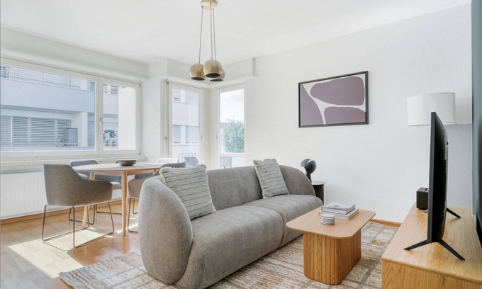 Allschwil Apartment | Modern Allschwil 3-Bedroom Home Near Tram & Market