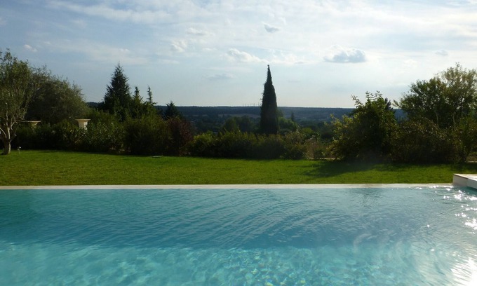 Cabries Villa | Serene Aix Villa with Infinity Pool and Panoramic Views