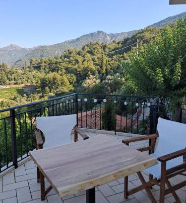 Samos Apartment | Mountain Retreat: Akros Cottage with Pet-Friendly Amenities