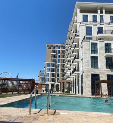 Kazakhstan Apartment | Oceanfront Comfort at Aktau Riviera with Private Beach Access