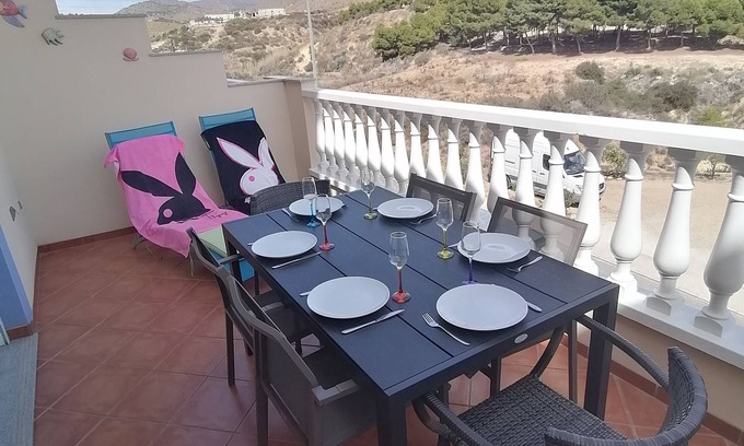 Puerto de Mazarron House | Family-Friendly 3 Bed Duplex with Pool and Spa