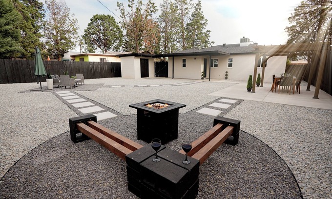 Northeast Heights House | Impeccably Remodeled White House with Pool & Large Backyard
