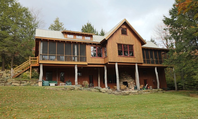 Eagles Mere Cabin | Discover Algonac: Timber Lodge with Lake Views & Pool