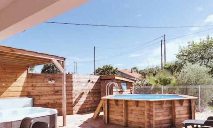 Biganos House | Alma House 3☆: Private Spa, Heated Pool & Ocean Views