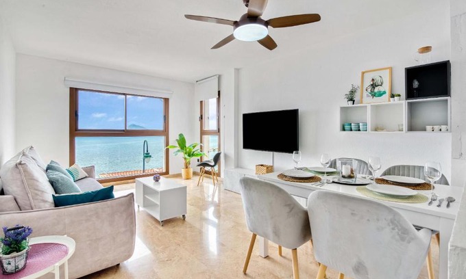 Pueblo Mascarat Apartment | Almar Suite: Oceanfront Retreat with Pool & Pet-Friendly Stay