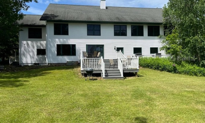 Marenisco House | Idyllic Escape: Almost a Castle on Lake Gogebic with Pool