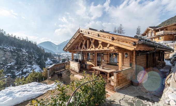Scharnitz Apartment | Discover Alpe Chalets Goldener Hirsch: 4-Star Retreat with Hot Tub