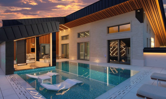 Banya House | AlpineBell Villa: Relaxing Mineral Pools & Spa Near Ski Area
