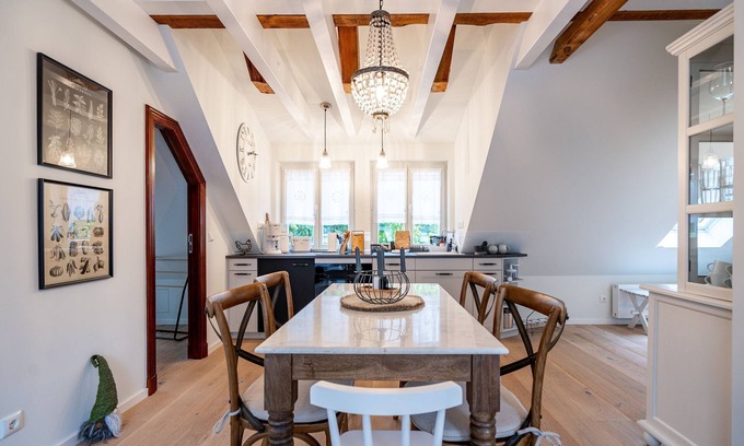 Pudagla Apartment | Ocean View Escape at Altes Tagelöhner Haus - Family Friendly