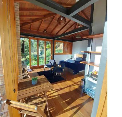 Interior de Sao Paulo Cabin | Experience Alto de Santa Barbara: 5-Star Retreat with Hot Tub