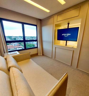 Santa Fe Apartment | Discover Alto Luxo: Oceanfront Comfort with King Simmons Bed