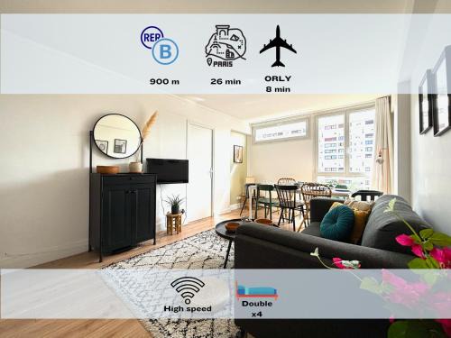 Fresnes Apartment | Altura: Family-Friendly Stay Near RER B and Orly Airport