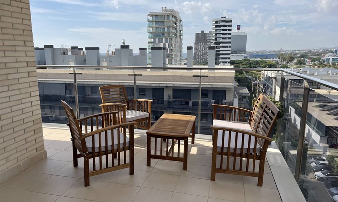 Mataro Apartment | Beachfront Penthouse with Pool and Spa Amenities