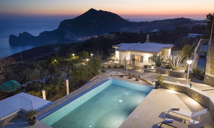 Massa Lubrense Villa | Villa Ligea: Private Pool, Sea View & Pet Friendly Retreat