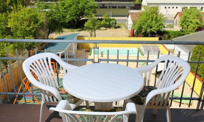 Balatonmariafurdo Apartment | Cozy Amarillo 3: Oceanfront Bliss with Pool Access