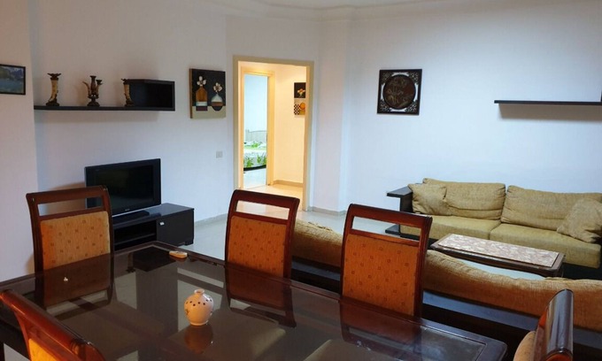 Sousse - Monastir Apartment | Prime 3-Bedroom Flat Just Steps from Sousse's Best Beach