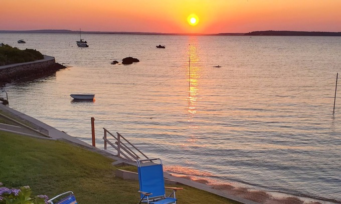 Pocasset House | Beachfront Oasis: Relax and Unwind with Scenic Ocean Views