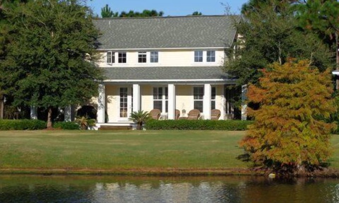 Laurel Grove House | Beachfront Retreat with Golf Carts, Pool & Hot Tub