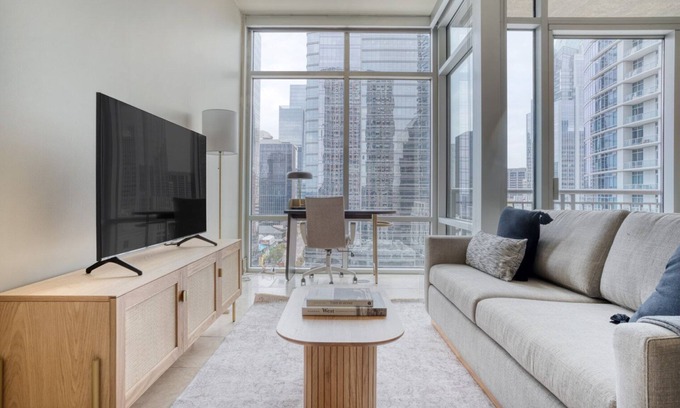 Second Street District Apartment | Prime Downtown 1BR with Gym & Pool Near Lady Bird Lake