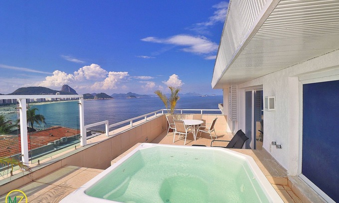Copacabana Apartment | Elegant Duplex Penthouse with Jacuzzi & Sea Views