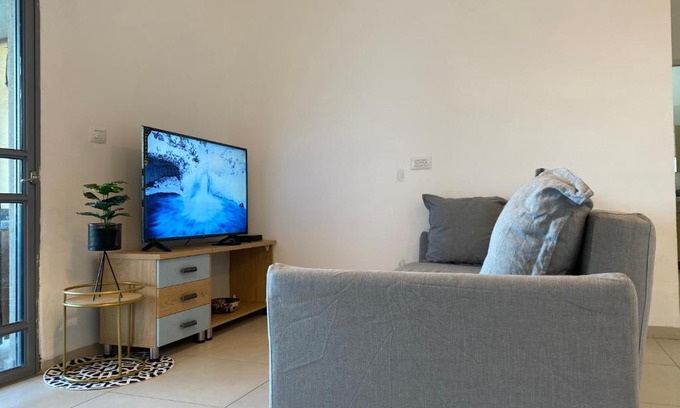 Megido Apartment | Relaxing Garden Apartment in Central Israel with Pool