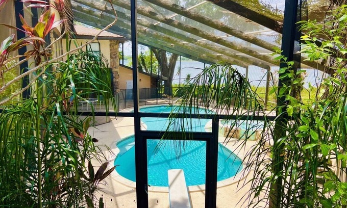 Winter Haven House | Enchanting Lakefront Oasis with Pool and Hot Tub Escape