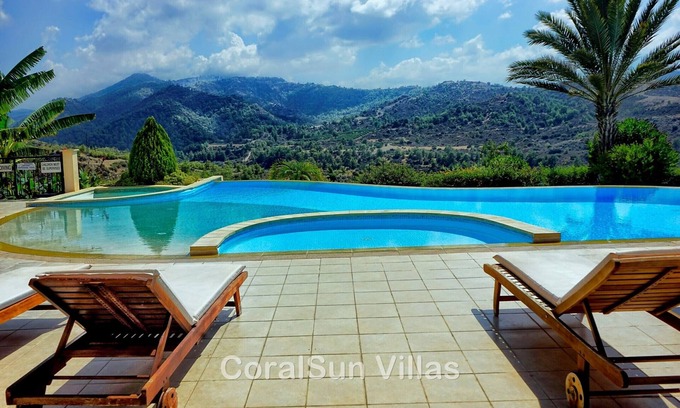 Argaka Villa | Elegant Villa with Heated Pool, Gym & Games Room in Paphos
