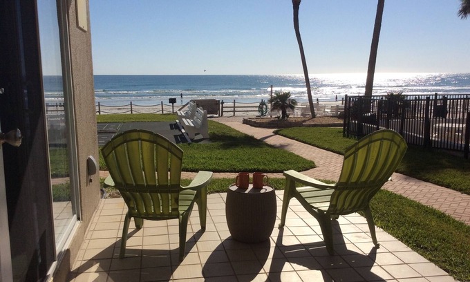 New Smyrna Beach Condo | Oceanfront Walkout: Perfect Beach Getaway with Pool & Spa