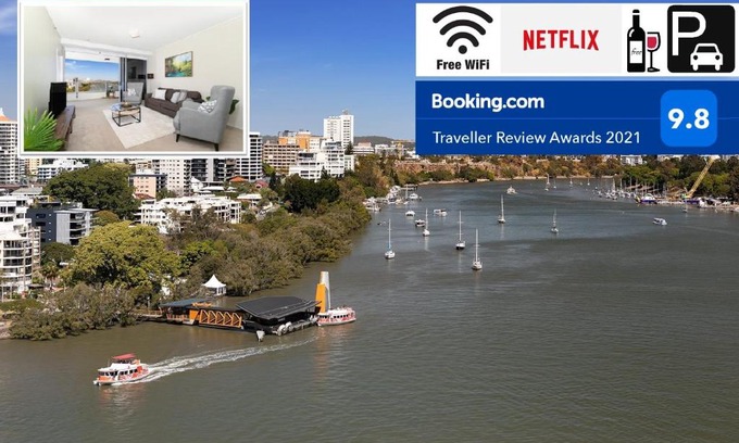 Brisbane Central Business District Apartment | Riverside Retreat: 3 Bedroom Apartment in Brisbane CBD