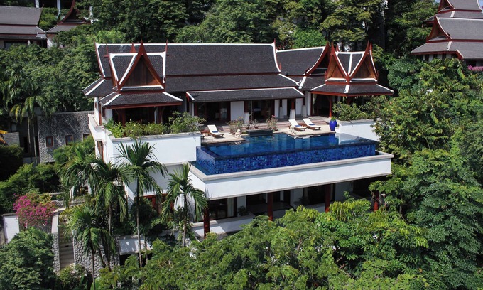 Cherngtalay Villa | Amazing Sea View Infinity Pool Villa with chef, Surin & Bang Tao beach, 6-bedrm