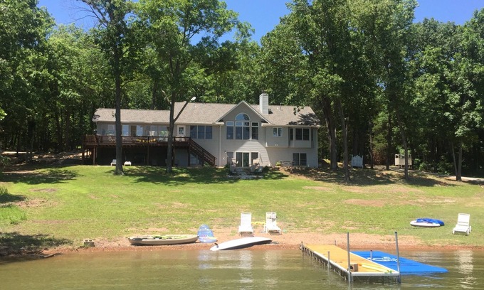Shell Knob House | Secluded Lake Cove Retreat: 5 BR, Pool & Ocean Views