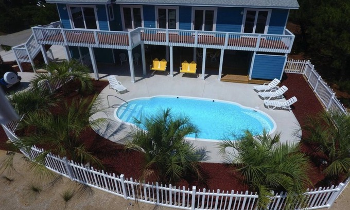 Emerald Isle House | Breathtaking Second Row Home with Private Saltwater Pool