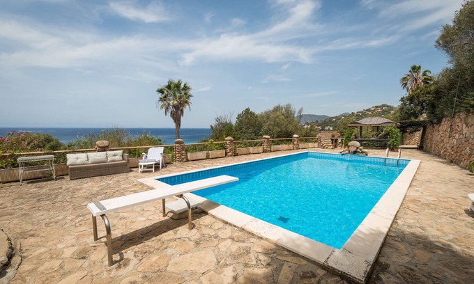 Torre delle Stelle Villa | Relax by the Pool with Ocean Views and Breathtaking Sunsets