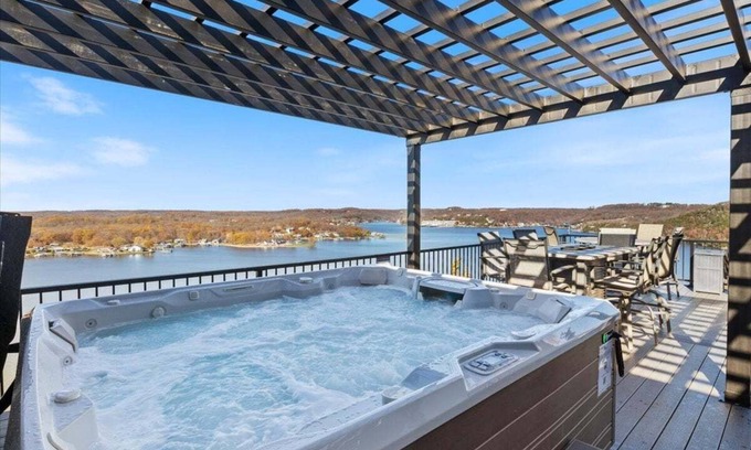 Sunrise Beach House | Unforgettable Sunset Lake Views with Hot Tub & Huge Deck