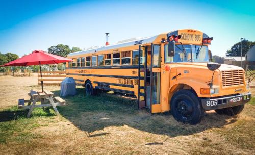 Cheddar Other | Unique American School Bus Glamping Experience in Somerset