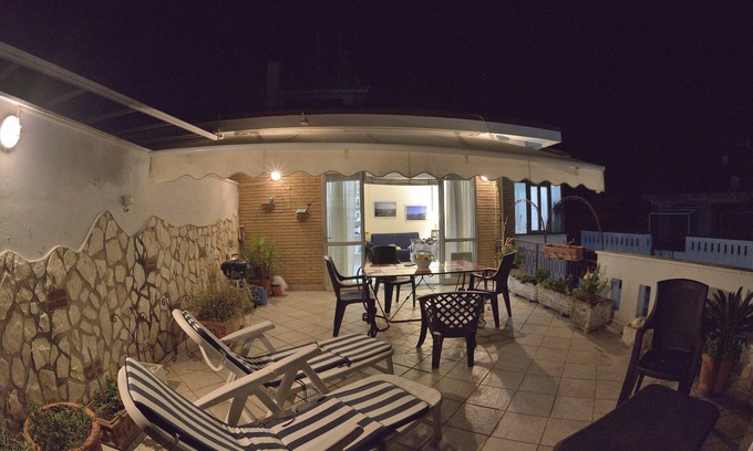 Scauri Apartment | Cozy Oceanfront Apartment Steps from the Sun and Sea